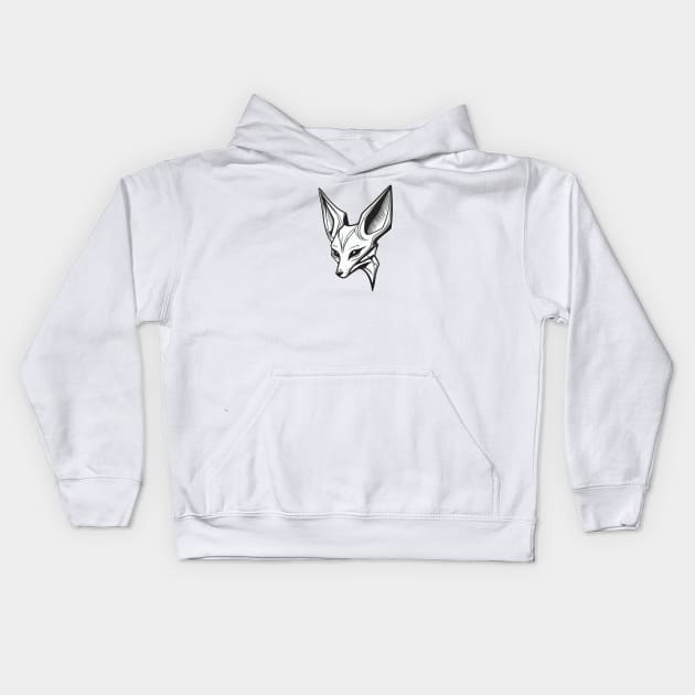 Monochromatic foxy Kids Hoodie by stkUA